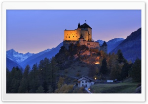Tarasp Castle, Engadin, Switzerland Ultra HD Wallpaper for 4K UHD Widescreen desktop, tablet & smartphone