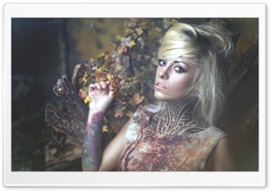 Tattooed Woman Ultra HD Wallpaper for 4K UHD Widescreen desktop, tablet & smartphone