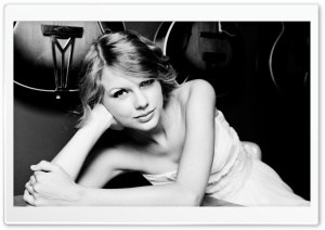 Taylor Swift Black and White Ultra HD Wallpaper for 4K UHD Widescreen desktop, tablet & smartphone
