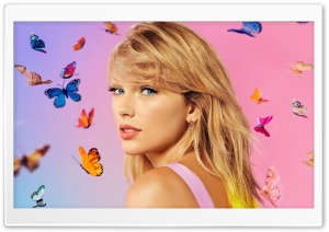 Taylor Swift Butterflies Ultra HD Wallpaper for 4K UHD Widescreen Desktop, Lockscreen, Screensaver, TV, Tablet, Smartphone