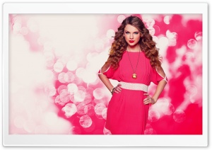 Taylor Swift In Pink Dress Ultra HD Wallpaper for 4K UHD Widescreen desktop, tablet & smartphone