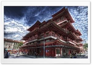 Temple In Singapore HDR Ultra HD Wallpaper for 4K UHD Widescreen desktop, tablet & smartphone