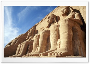 Temple of Ramesses II Abu Simbel Aswan, Egypt Ultra HD Wallpaper for 4K UHD Widescreen desktop, tablet & smartphone