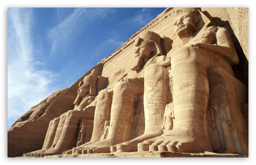 Temple of Ramesses II Abu Simbel Aswan, Egypt UltraHD Wallpaper for Widescreen 16:10 ;