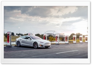 Tesla Arlington Texas Supercharger - Model S Electric Car Ultra HD Wallpaper for 4K UHD Widescreen desktop, tablet & smartphone