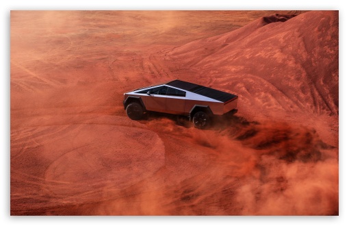Tesla Car Cybertruck in Desert UltraHD Wallpaper for UHD 16:9 ; HD 16:9 ; UltraWide 21:9 24:10 32:9 32:10 ; Widescreen 16:10 ; Fullscreen 4:3 ; Tablet 1:1 ; Mobile 9:16 9:19.5 9:20 9:21 9:22 ; Dual 16:10 16:9 ;