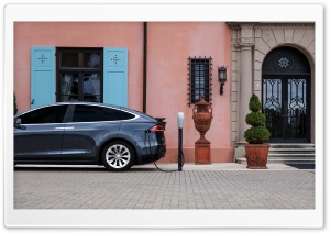 Tesla Electric Car Destination Charging - Hotel Ultra HD Wallpaper for 4K UHD Widescreen desktop, tablet & smartphone