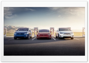 Tesla Model S and X Electric Cars Supercharger Ultra HD Wallpaper for 4K UHD Widescreen desktop, tablet & smartphone