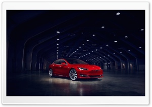 Tesla Model S Electric Car Red Ultra HD Wallpaper for 4K UHD Widescreen desktop, tablet & smartphone