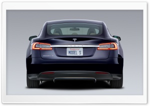 Tesla Model S in Blue, Rear Ultra HD Wallpaper for 4K UHD Widescreen desktop, tablet & smartphone