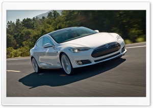 Tesla Model S on the Road Ultra HD Wallpaper for 4K UHD Widescreen desktop, tablet & smartphone