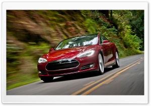 Tesla Model S Signature Red Motion Ultra HD Wallpaper for 4K UHD Widescreen desktop, tablet & smartphone
