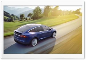 Tesla Model X SUV Electric Car Rear Ultra HD Wallpaper for 4K UHD Widescreen desktop, tablet & smartphone