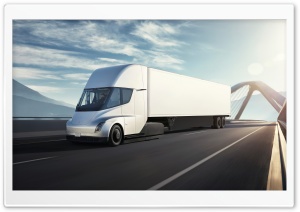 Tesla Semi Electric Truck Bridge Ultra HD Wallpaper for 4K UHD Widescreen desktop, tablet & smartphone