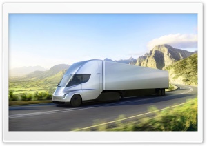 Tesla Semi Electric Truck Road Ultra HD Wallpaper for 4K UHD Widescreen desktop, tablet & smartphone