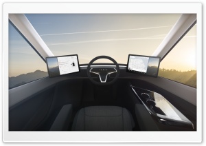 Tesla Semi Interior Command Ultra HD Wallpaper for 4K UHD Widescreen desktop, tablet & smartphone