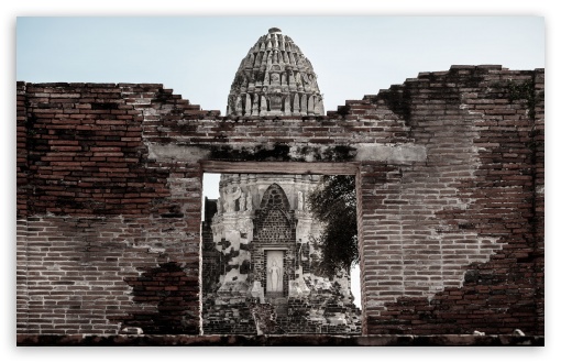 Thai Temple Ruins UltraHD Wallpaper for UHD 16:9 ; HD 16:9 ; UltraWide 21:9 24:10 ; Widescreen 16:10 5:3 ; Fullscreen 4:3 5:4 3:2 ; Tablet 1:1 ; Mobile 9:16 10:16 2:3 3:5 3:4 ;