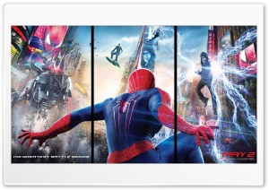 the amazing spider man 2 2014 the great battle begin Ultra HD Wallpaper for 4K UHD Widescreen desktop, tablet & smartphone