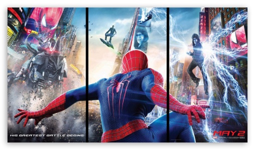 the amazing spider man 2 2014 the great battle begin UltraHD Wallpaper for 8K UHD TV 16:9 Ultra High Definition 2160p 1440p 1080p 900p 720p ;