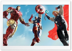The Avengers - Iron Man, Captain America And Thor Ultra HD Wallpaper for 4K UHD Widescreen desktop, tablet & smartphone