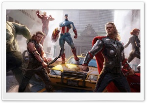 The Avengers Painting Ultra HD Wallpaper for 4K UHD Widescreen desktop, tablet & smartphone