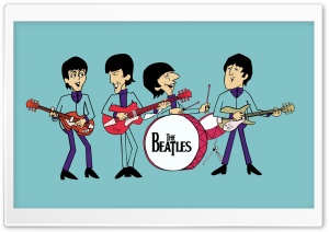 The Beatles Cartoon Ultra HD Wallpaper for 4K UHD Widescreen desktop, tablet & smartphone
