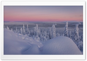 The Beauty of Finland's Snowy Landscape Ultra HD Wallpaper for 4K UHD Widescreen Desktop, Lockscreen, Screensaver, TV, Tablet, Smartphone