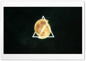 The broken Moon 4K UHD Wallpaper for Widescreen and UltraWide Desktop, UltraHD TV, Smartphone, Tablet