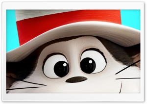 The Cat In The Hat 2026 Movie 4K UHD Wallpaper for Widescreen and UltraWide Desktop, UltraHD TV, Smartphone, Tablet