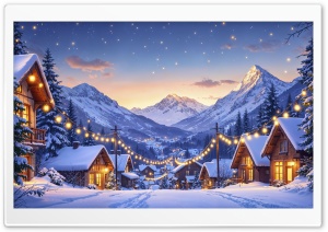 The Christmas lights are On 4K UHD Wallpaper for Widescreen and UltraWide Desktop, UltraHD TV, Smartphone, Tablet