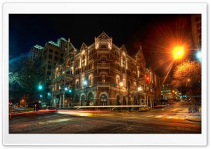 The Driskill Hotel at Night Ultra HD Wallpaper for 4K UHD Widescreen desktop, tablet & smartphone