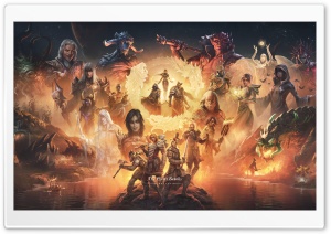 The Elder Scrolls 10th Anniversary 4K UHD Wallpaper for Widescreen and UltraWide Desktop, UltraHD TV, Smartphone, Tablet