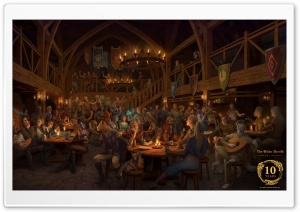 The Elder Scrolls 10th Anniversary Gathering 4K UHD Wallpaper for Widescreen and UltraWide Desktop, UltraHD TV, Smartphone, Tablet