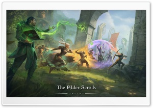 The Elder Scrolls Online Conquer the Battlegrounds 4K UHD Wallpaper for Widescreen and UltraWide Desktop, UltraHD TV, Smartphone, Tablet