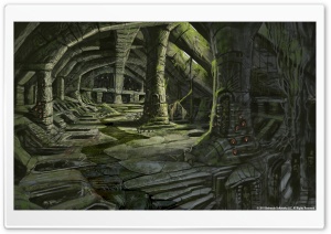 The Elder Scrolls V Skyrim   Nordic Barrow Interior Ruins Ultra HD Wallpaper for 4K UHD Widescreen desktop, tablet & smartphone