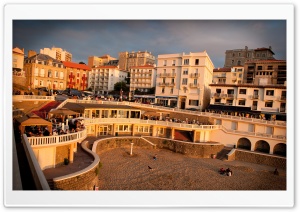 The Famous Biarritz Sunset Ultra HD Wallpaper for 4K UHD Widescreen desktop, tablet & smartphone