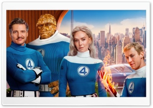 The Fantastic Four First Steps Superheroes 4K UHD Wallpaper for Widescreen and UltraWide Desktop, UltraHD TV, Smartphone, Tablet