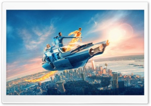 The Fantastic Four First Steps, The FantastiCar 4K UHD Wallpaper for Widescreen and UltraWide Desktop, UltraHD TV, Smartphone, Tablet