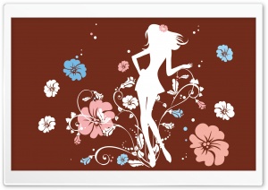 The Flower Girl Brown Ultra HD Wallpaper for 4K UHD Widescreen desktop, tablet & smartphone