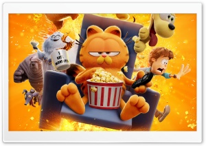 The Garfield Movie Ultra HD Wallpaper for 4K UHD Widescreen Desktop, Lockscreen, Screensaver, TV, Tablet, Smartphone