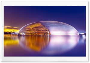 The Giant Egg, Architecture, NCPA, Xicheng, Beijing, China, Asia 4K UHD Wallpaper for Widescreen and UltraWide Desktop, UltraHD TV, Smartphone, Tablet