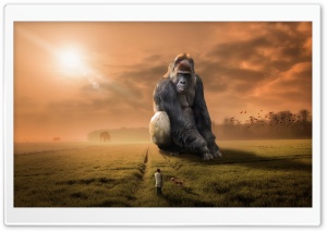 The Giant Gorilla Ultra HD Wallpaper for 4K UHD Widescreen desktop, tablet & smartphone