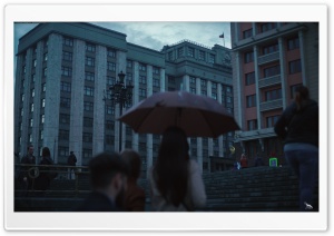 The girl under an umbrella ART.IRBIS Production Ultra HD Wallpaper for 4K UHD Widescreen desktop, tablet & smartphone
