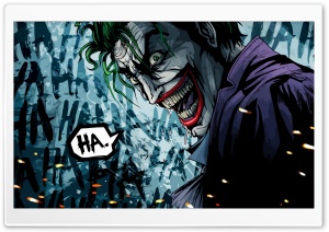 The Joker Illustration Ultra HD Wallpaper for 4K UHD Widescreen desktop, tablet & smartphone