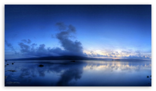 The lake of blue clouds UltraHD Wallpaper for UHD 16:9 ; HD 16:9 ;