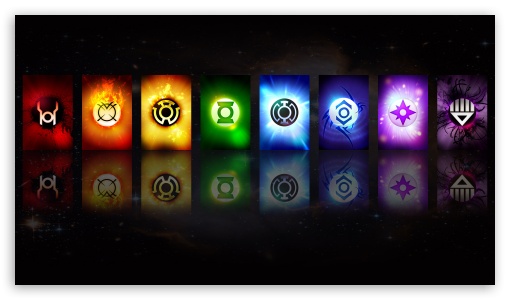 The Lantern Corps UltraHD Wallpaper for HD 16:9 ;