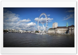 The London Eye Ultra HD Wallpaper for 4K UHD Widescreen Desktop, Lockscreen, Screensaver, TV, Tablet, Smartphone