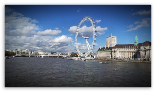 The London Eye UltraHD Wallpaper for UHD 16:9 ; HD 16:9 ;