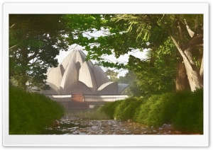 The Lotus Temple Ultra HD Wallpaper for 4K UHD Widescreen desktop, tablet & smartphone
