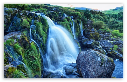 The Loup of Fintry waterfall of the River Endrick, Scotland UltraHD Wallpaper for UHD 16:9 ; HD 16:9 ; Widescreen 16:10 5:3 ; Fullscreen 4:3 5:4 3:2 ; Tablet 1:1 ; Mobile 3:5 3:4 ;